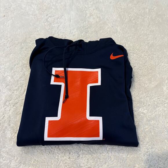 Nike Other - Nike Therma Fit Mens Fighting Illini Hoodie Navy M College School Sports Classic